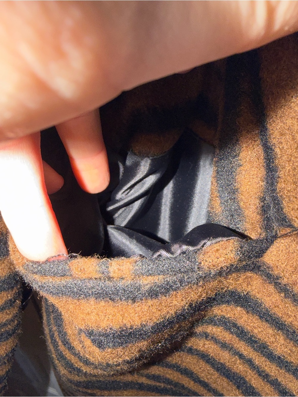 MICHAEL Michael Kors Tiger-Print Coat in Brown & Black - Picture 2 of 5